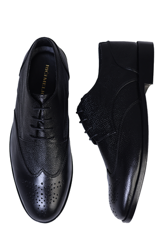 Chinyere Leather Shoes-BLK