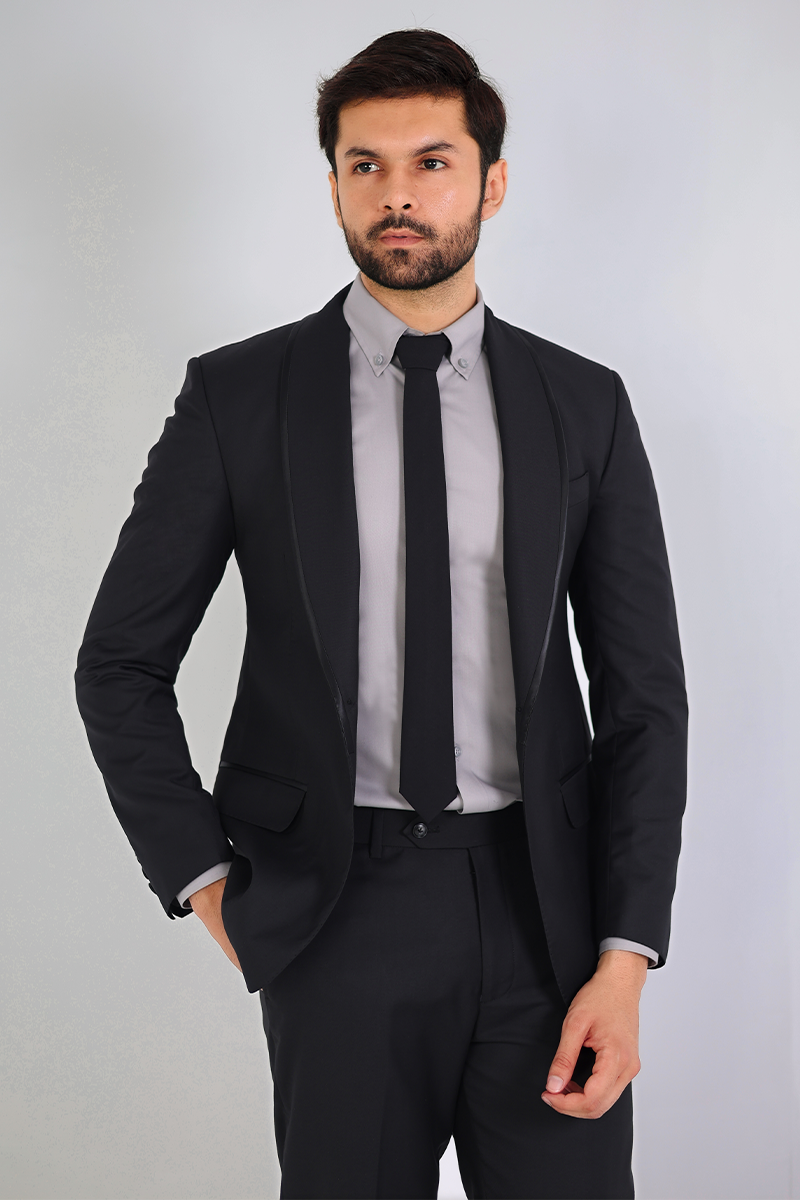 Inizio Two Piece Suit-BLK