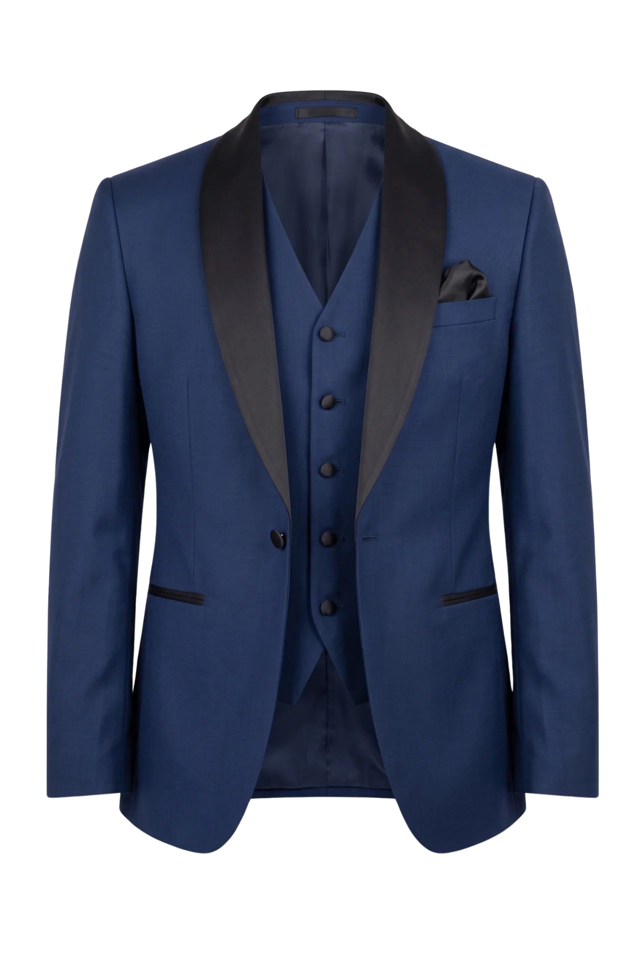 Conall Three Piece Suit-Navy Blue