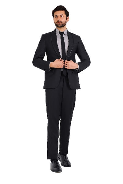 Inizio Two Piece Suit-BLK