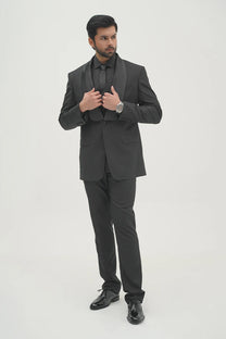 Conall Three Piece Suit-Black