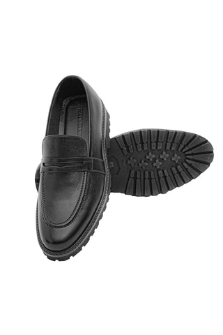 Stelier Leather Shoes-BLK