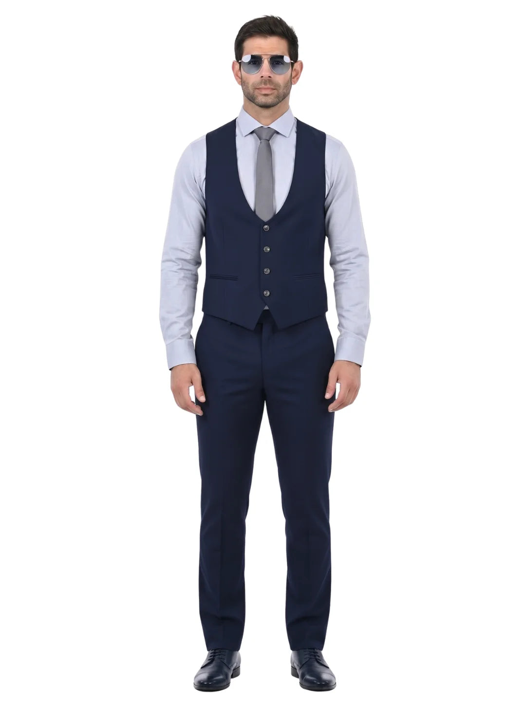 Senza Limiti Three Piece Suit-NVY