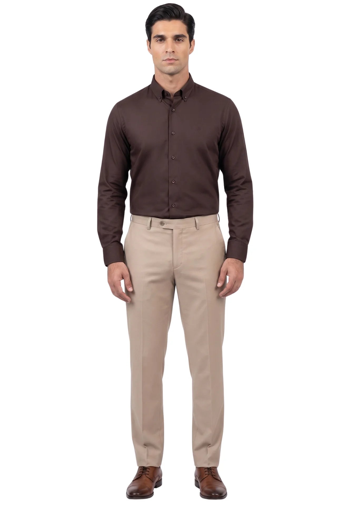 Connemara Formal Shirt-Dark Brown