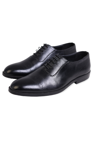 Tarak Leather Shoes-BLK