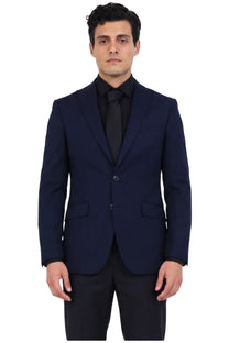 Warren Blazer-Mid Blue