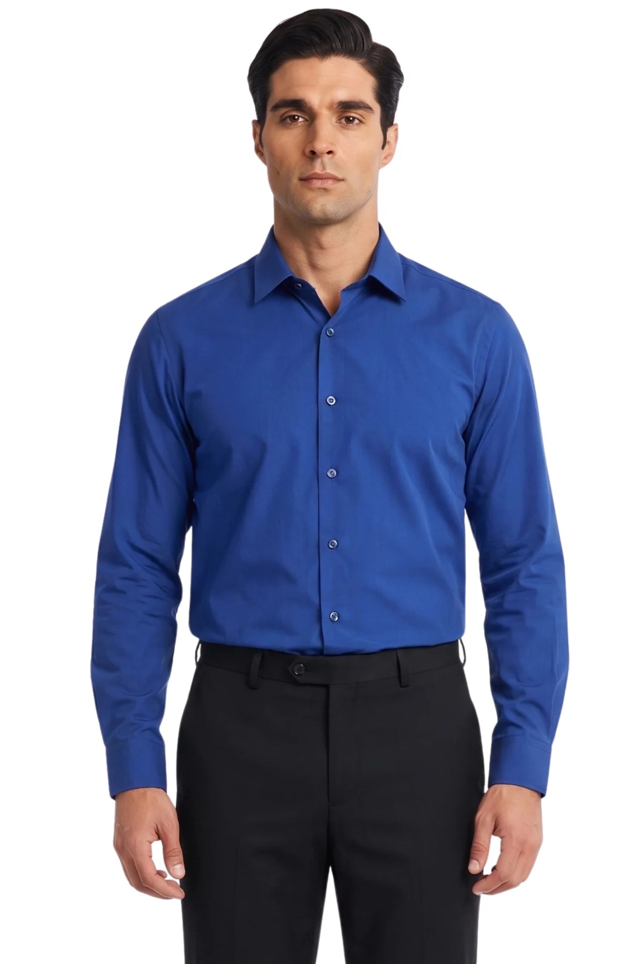 Wilkin Formal Shirt Blue Texture