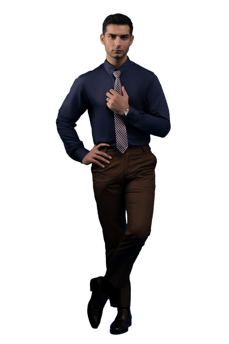 Tessutodargento-Formal Shirt-NVY