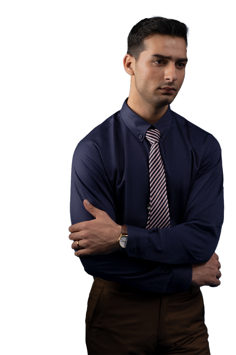 Tessutodargento-Formal Shirt-NVY