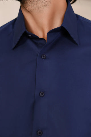 Claddagh Formal Shirt-Navy Blue