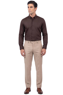 Connemara Formal Shirt-Dark Brown