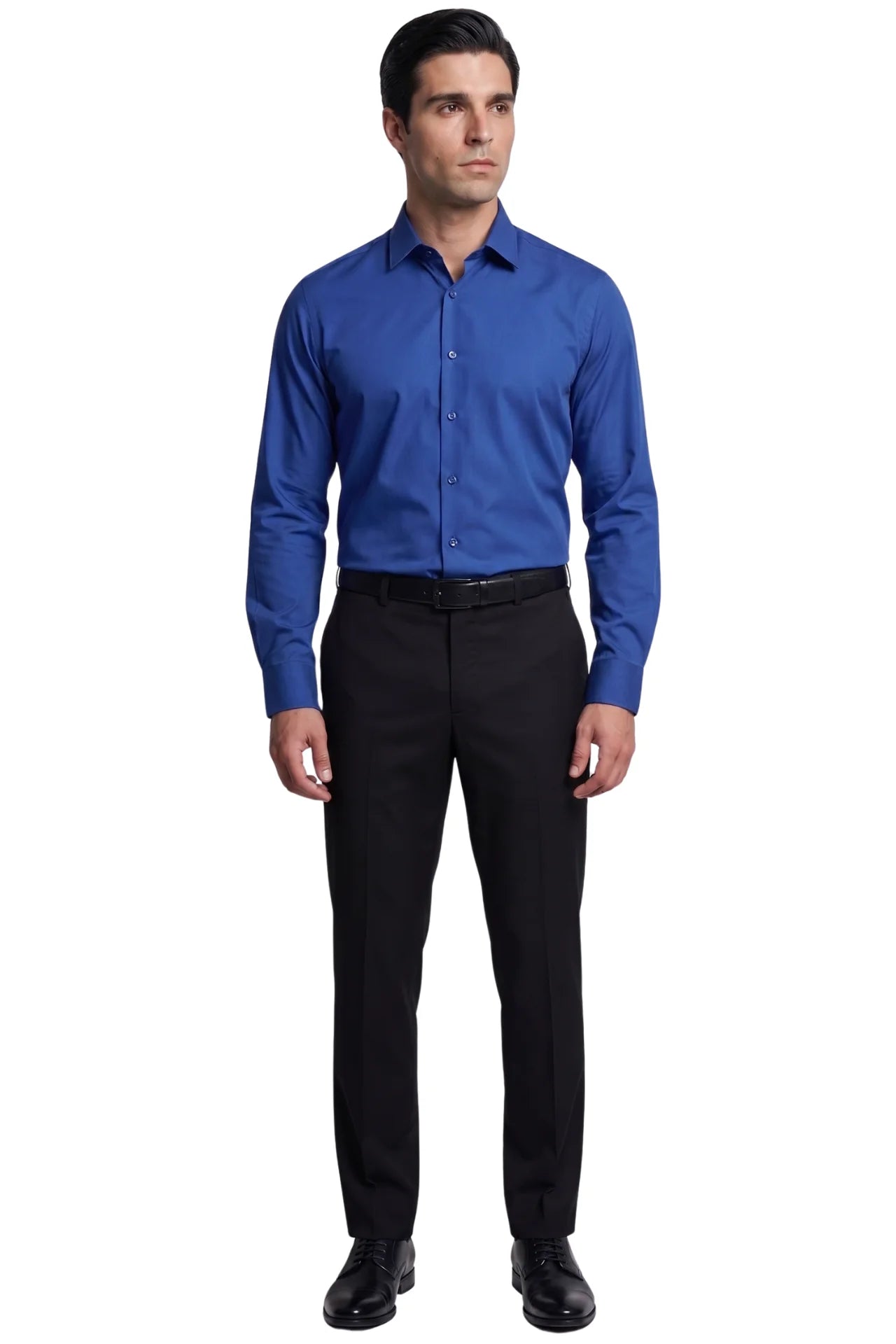 Wilkin Formal Shirt Blue Texture
