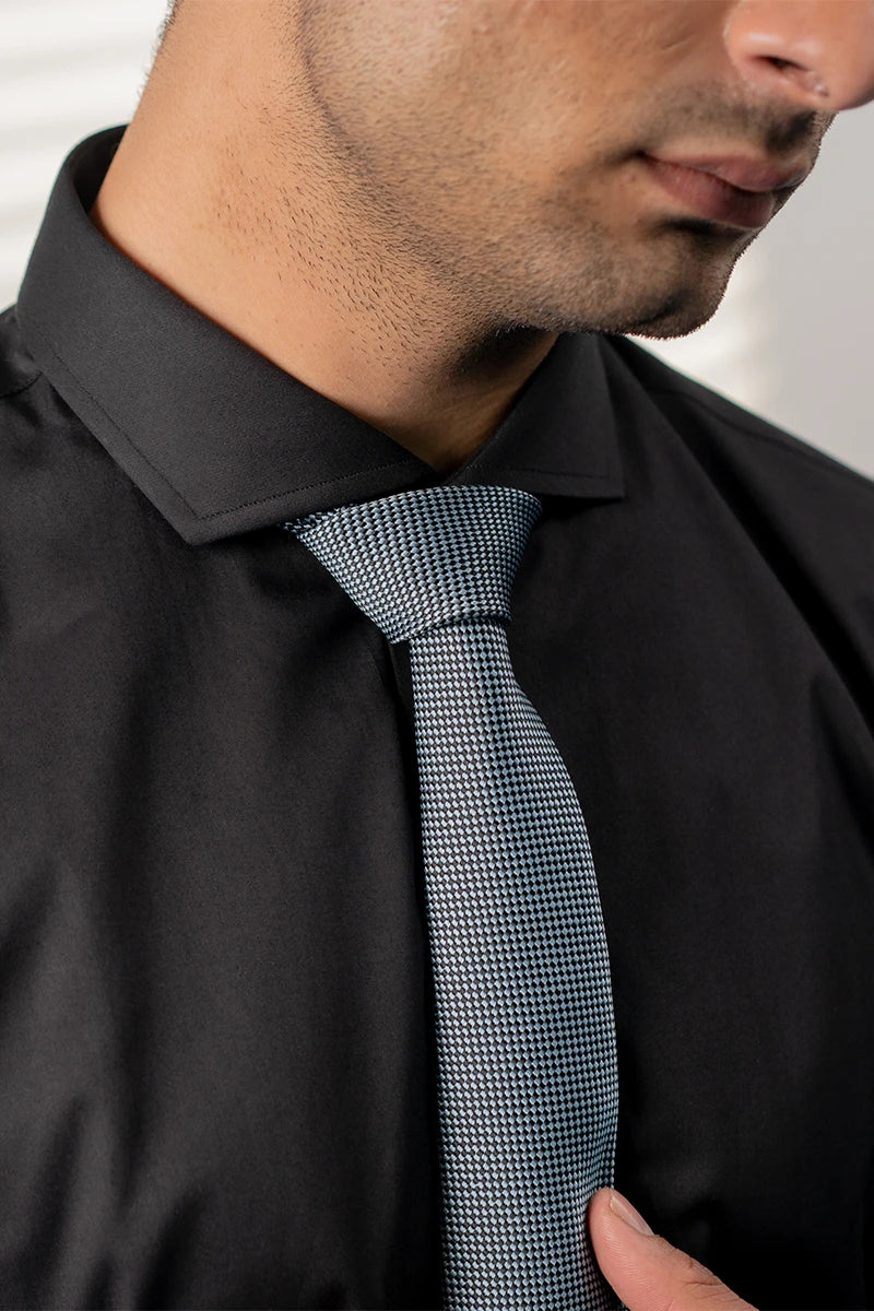 Tessutodargento-Formal Shirt-BLK