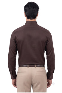 Connemara Formal Shirt-Dark Brown