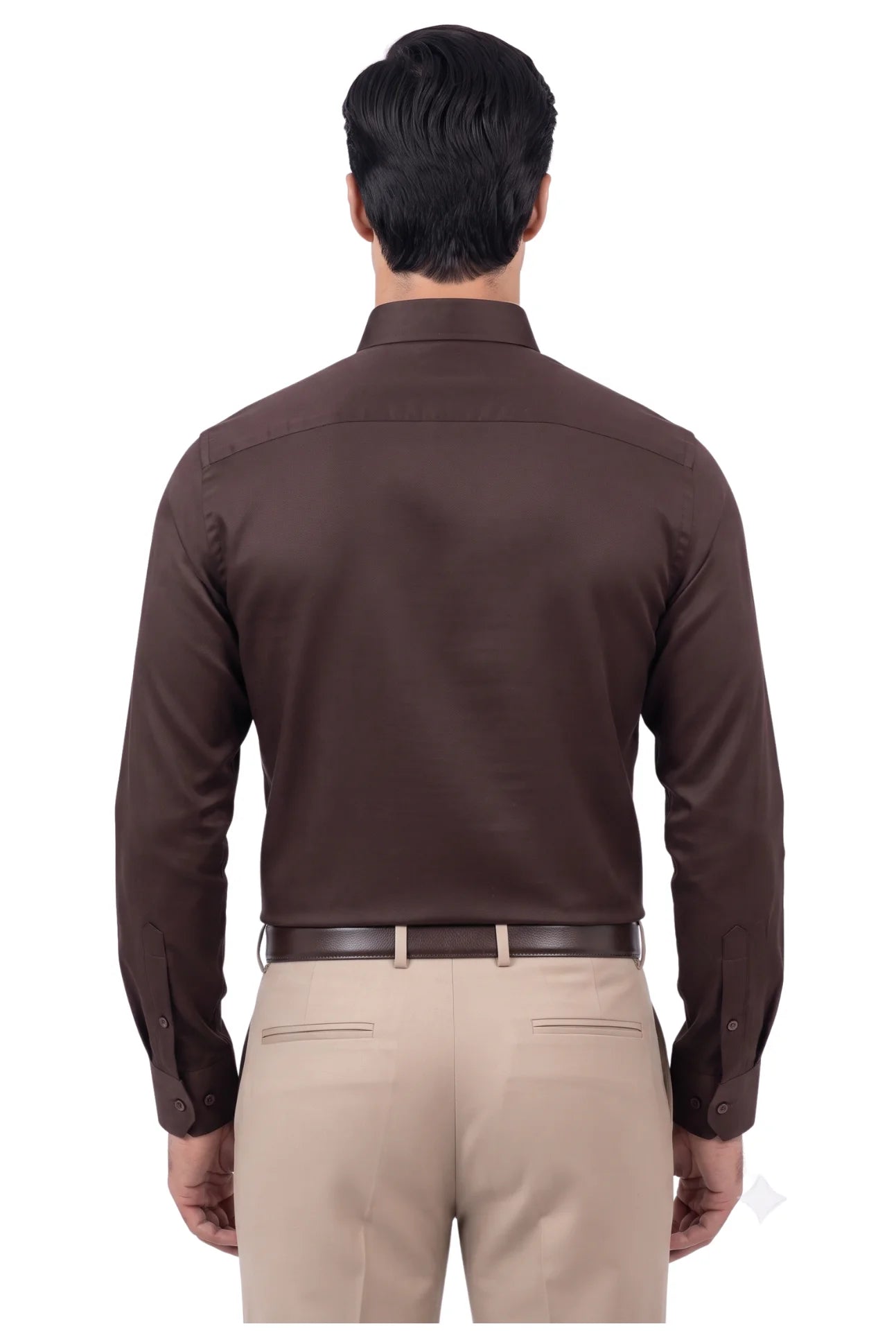 Connemara Formal Shirt-Dark Brown