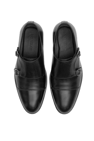 Casanova Leather Shoes-BLK