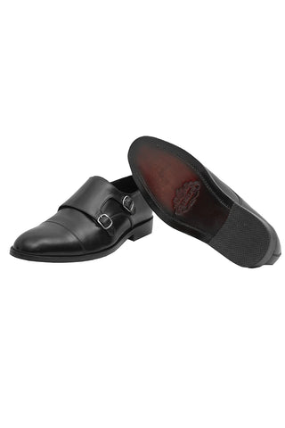 Casanova Leather Shoes-BLK