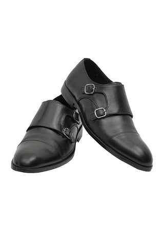 Casanova Leather Shoes-BLK