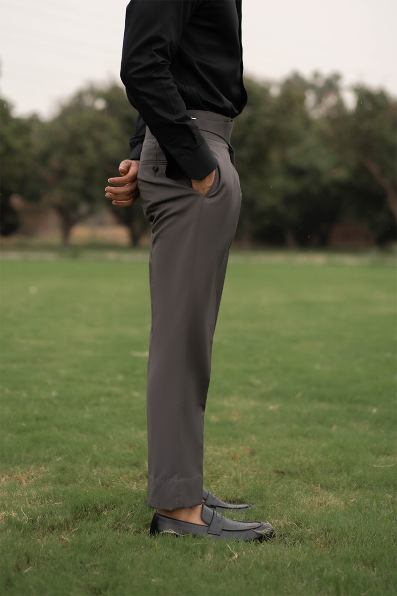 Yavuz Formal Trouser Charcoal Grey