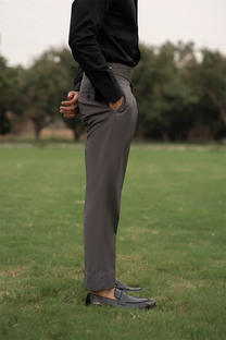 Yavuz Formal Trouser Charcoal Grey