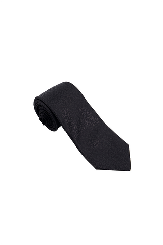 Safora Tie & Pocket Square-BLK