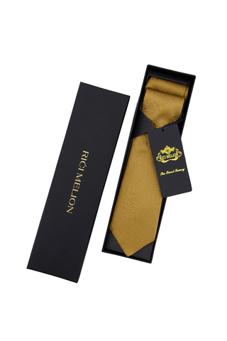 Safora Tie & Pocket Square-BRN