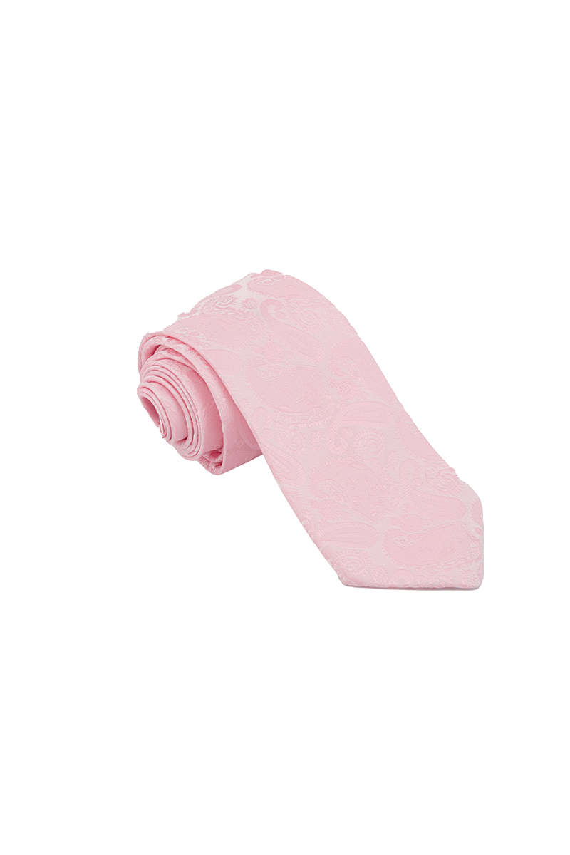 Safora Tie &amp; Pocket Square-PNK