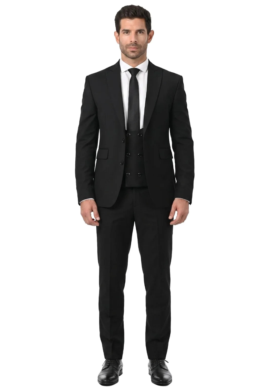 Novaro Three Piece Suit-BLK