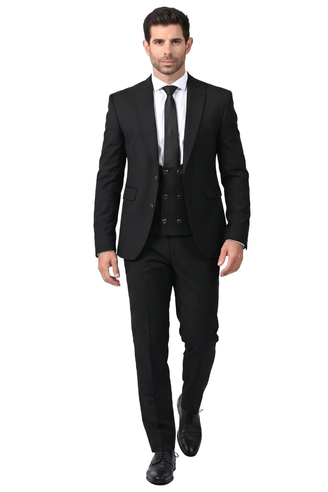 Novaro Three Piece Suit-BLK