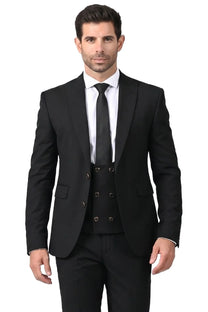 Novaro Three Piece Suit-BLK