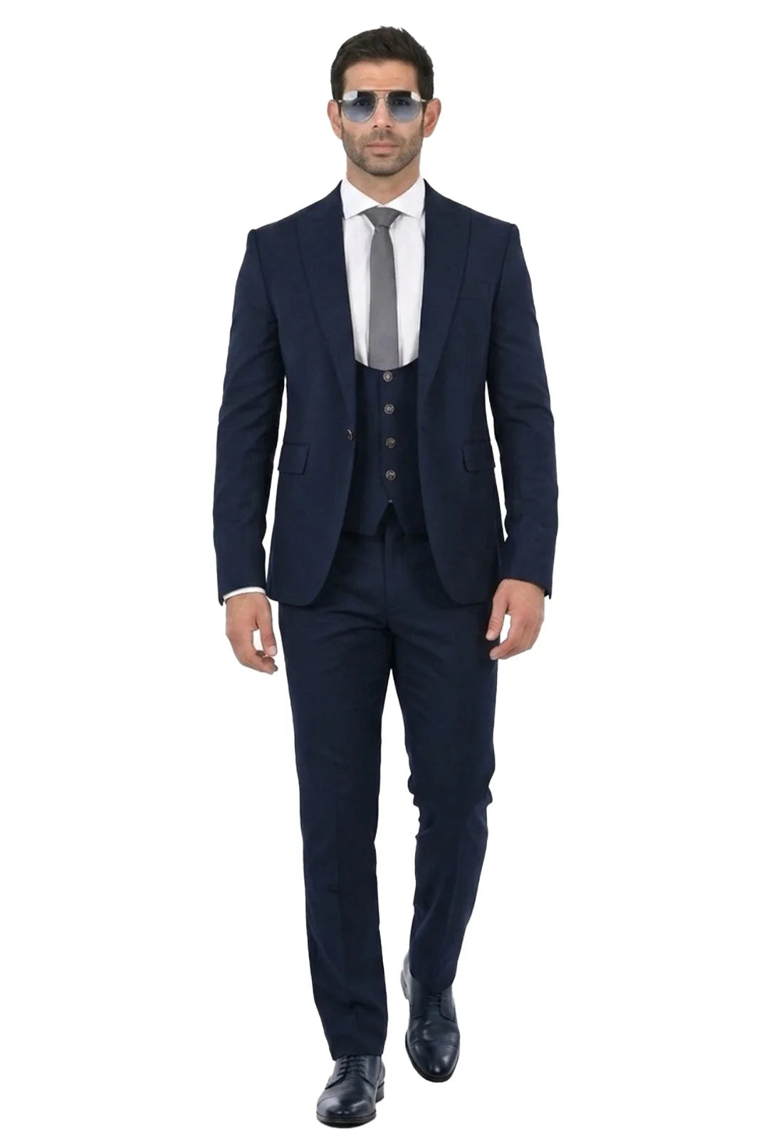 Senza Limiti Three Piece Suit-NVY