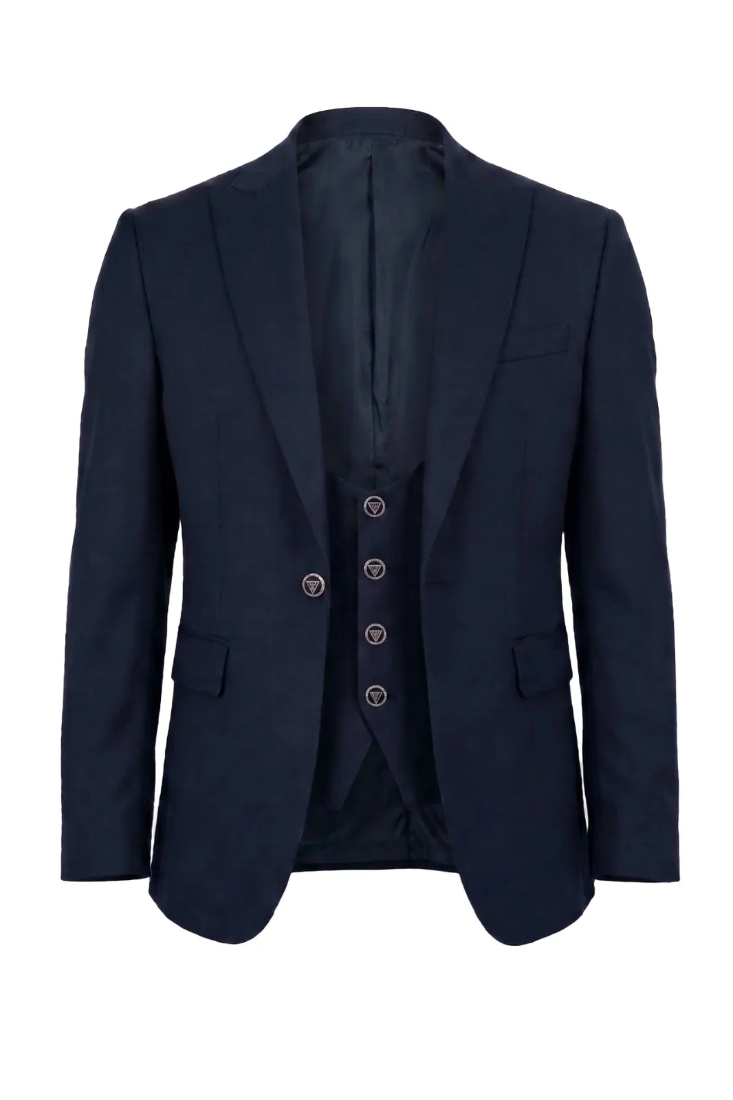 Senza Limiti Three Piece Suit-NVY