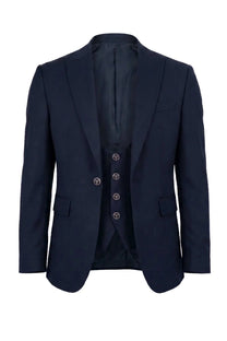 Senza Limiti Three Piece Suit-NVY