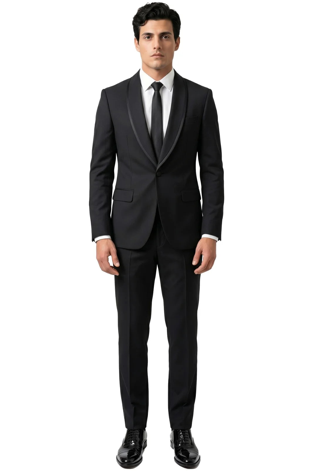 Inizio Two Piece Suit-BLK
