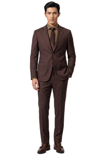 DIEGO Two Peice Suit Choclate Brown