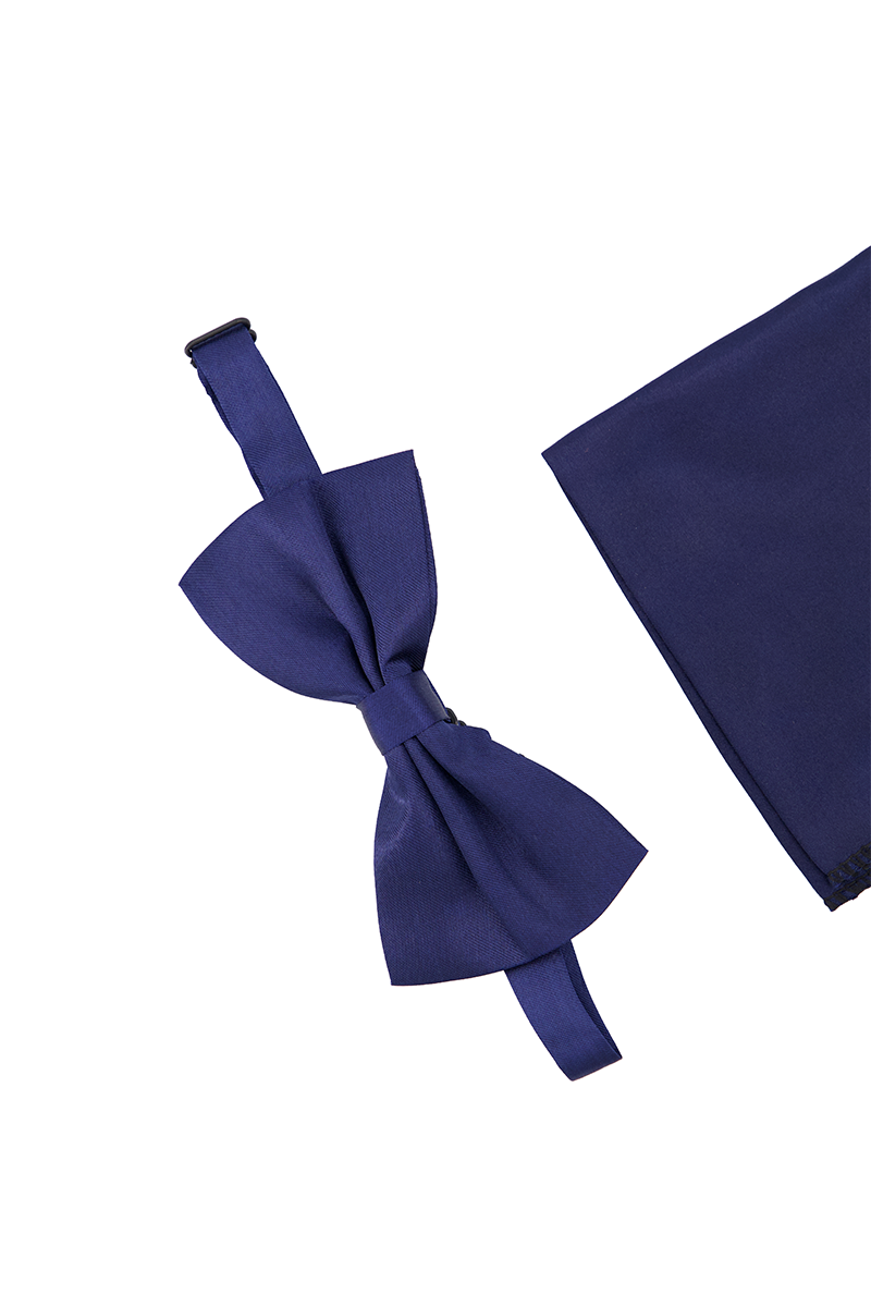 Pristono Bow Tie &amp; Pocket Square-NBL