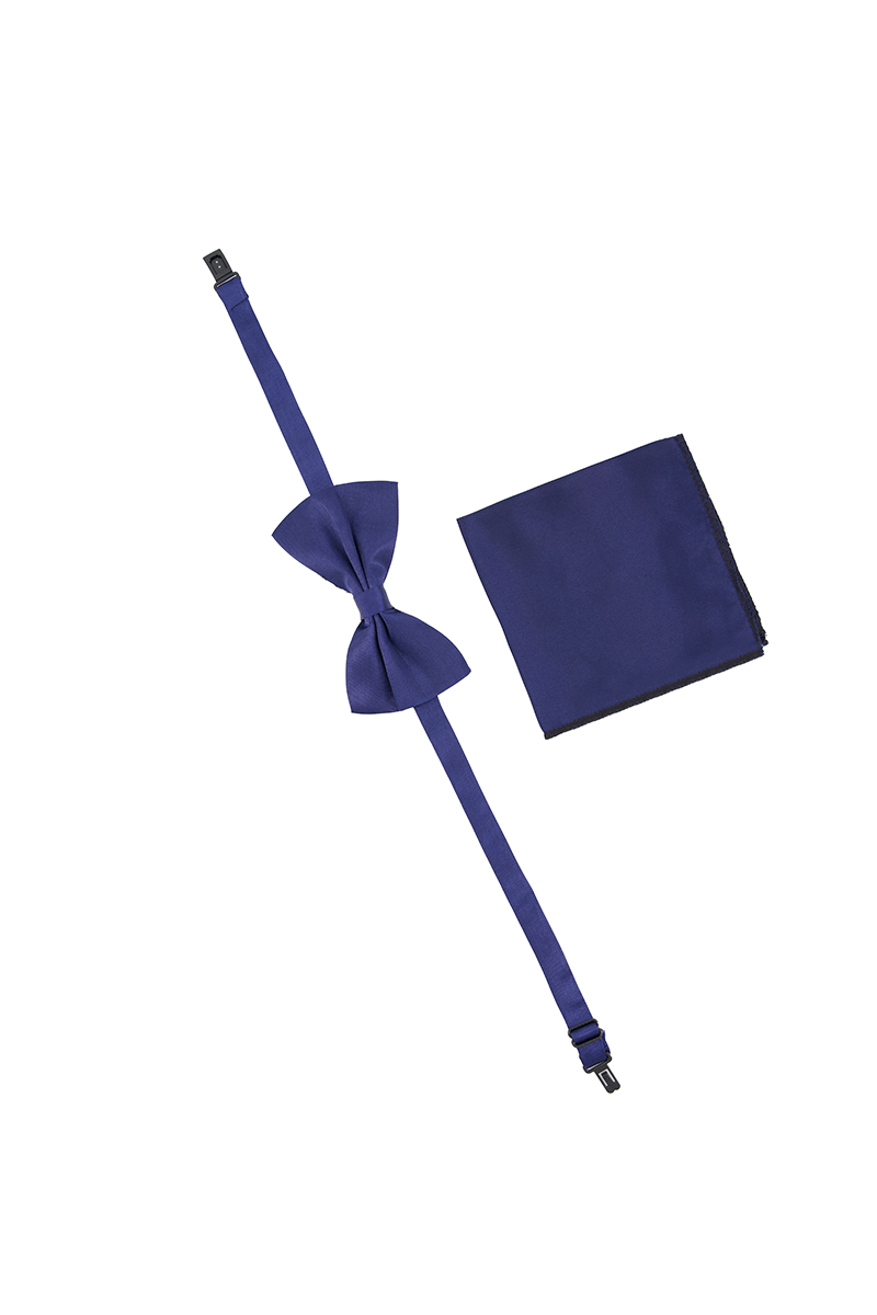 Pristono Bow Tie &amp; Pocket Square-NBL